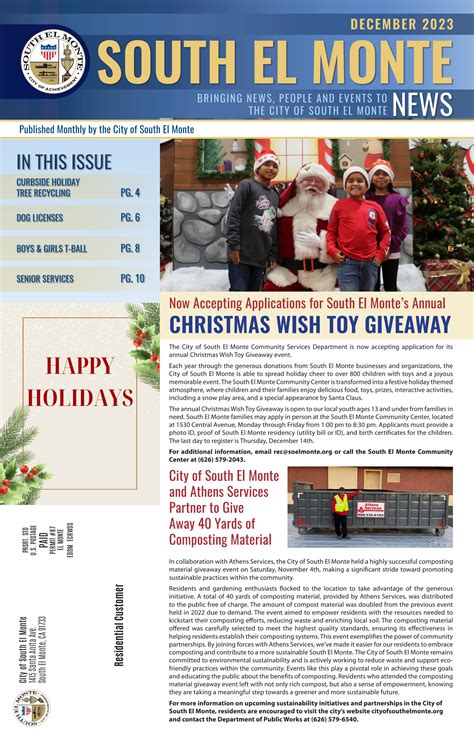 South El Monte News - December 2023 by cityofsouthelmonte.org - Issuu