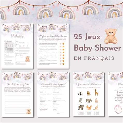 25 Jeux Prédictions Carton Prédiction shower de bébé in English ...