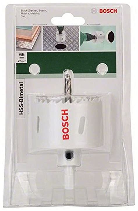 BOSCH 2609255613 HSS Bi-Metal Holesaw 65mm | Fast Cutting in Wood ...