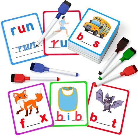 Buy 100 Short Vowel Spelling Flashcards, Handwriting Cards Learn to ...