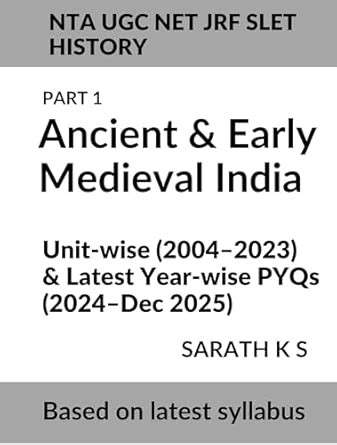 Buy UGC NTA NET HISTORY (PART 1 - ANCIENT AND EARLY MEDIEVAL INDIA ...