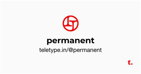 @permanent — Teletype