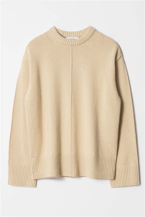 Oversized gebreide trui - Geel - DAMES | H&M NL