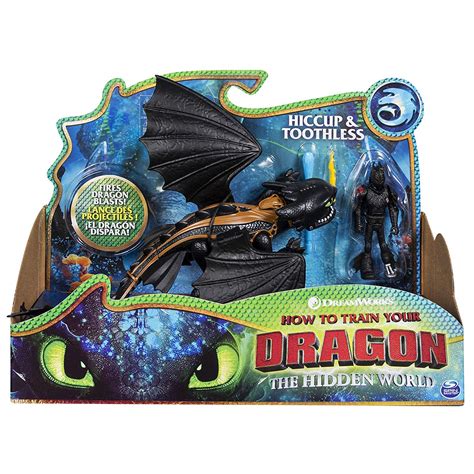 How to Train Your Dragon Toy- Dragon and Viking Figure - Toothless and ...