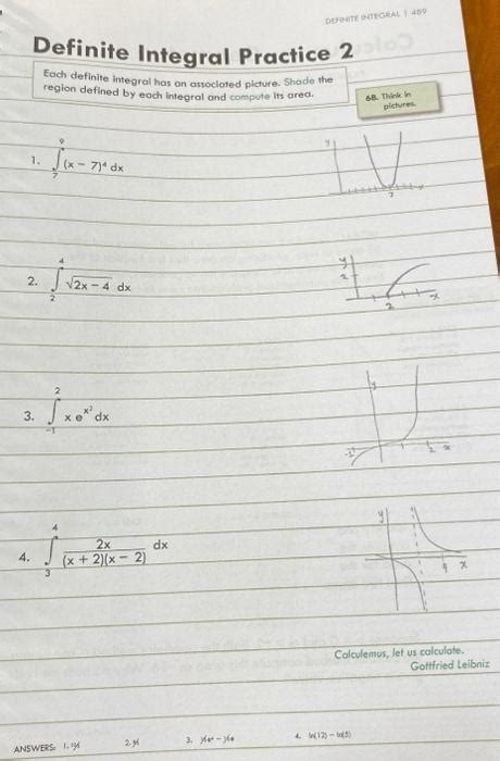 Definite Integral Practice Problems 的图像结果