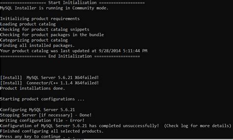 Image result for MySQL Installation Errors