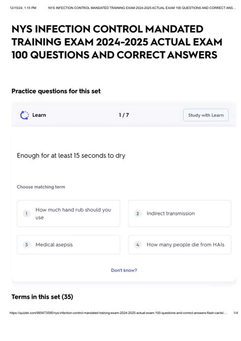 Infection Control Exam Practice Test 的图像结果