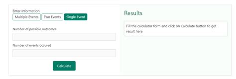 Image result for Probability of Events Calculator