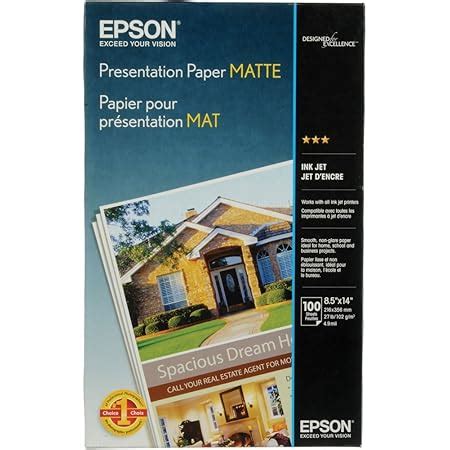 Epson Ultra Premium Presentation Paper MATTE (8.5x11 Inches, 50 Sheets ...