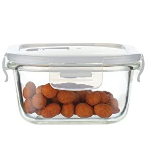 Buy Femora Borosilicate Glass Microwave Safe Mini Food Storage Air ...
