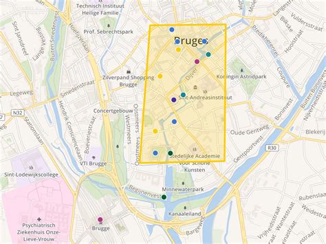 Interactive Map of Bruges, Belgium by matthewcwarrington · MapHub