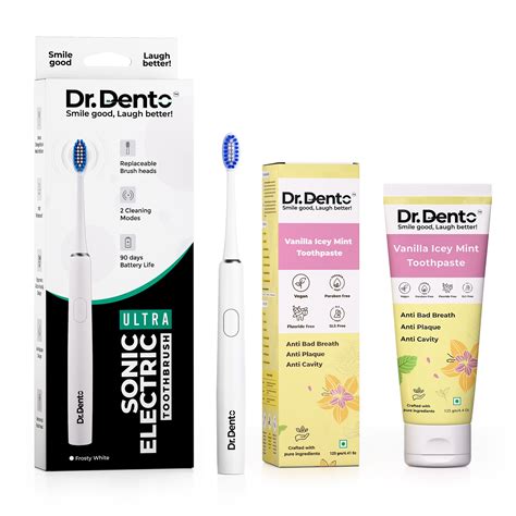 Ultra Clean Duo (Ultra Toothbrush & Toothpaste) – Dr.Dento - The Oral ...