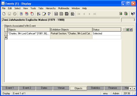 Event Objects 的图像结果