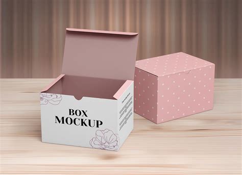 Free Closed & Open Box Packaging Mockup PSD Set - Good Mockups