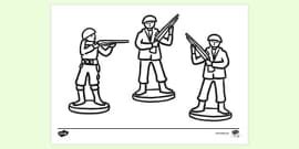 US Army Colouring Page | KS2 Military Colouring - Twinkl