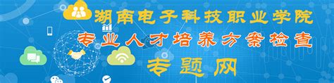 湖南电子科技职业学院专业人才培养方案检查专题网