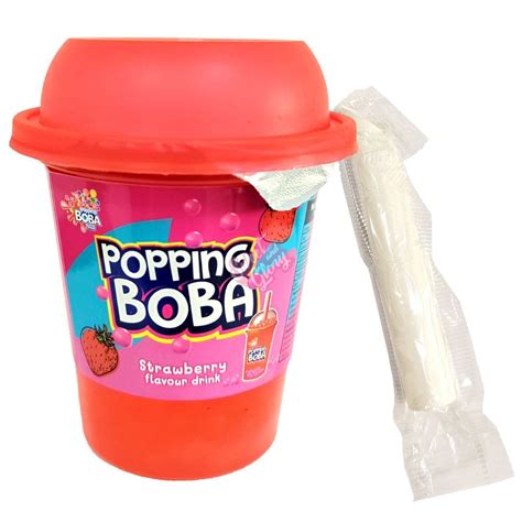 Popping Boba Drink Strawberry - Candy Lady
