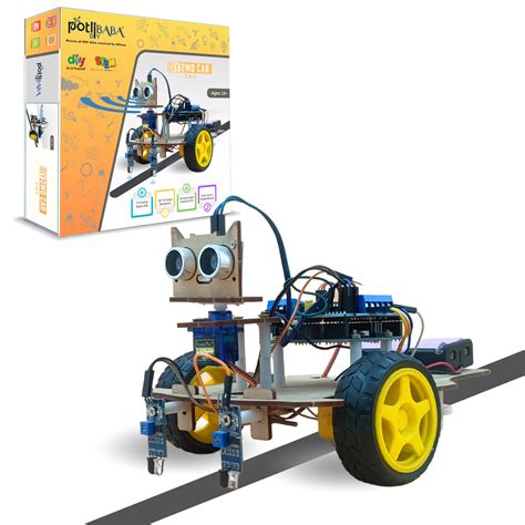 Buy PotliBABA DIY 2WD 2-in-1, Obstacle avoiding Line Follower Robotics ...