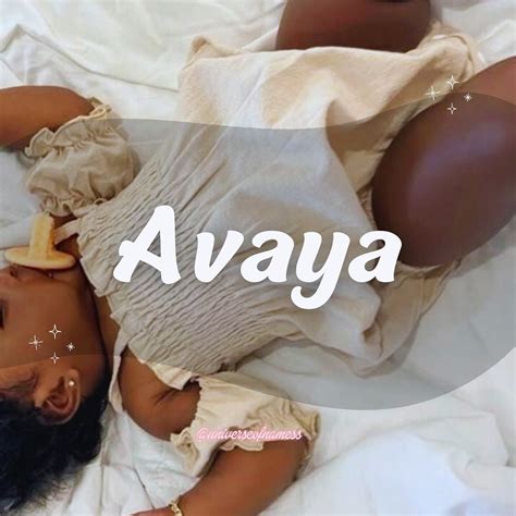 Zaria-Name Consultant 💓 on Instagram: "Avaya🌸 •ah•vay•ah• Meaning ...