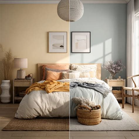 15+ Beautiful Light Colour Combination For Bedroom Walls