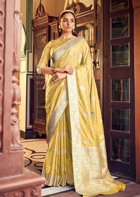 Banarasi Satin Silk Sarees – Sunasa