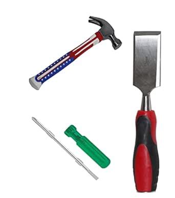 Digital Craft Wood Carving Chisel 38mm with Claw Hammer & 6-Inch 2-in-1 ...
