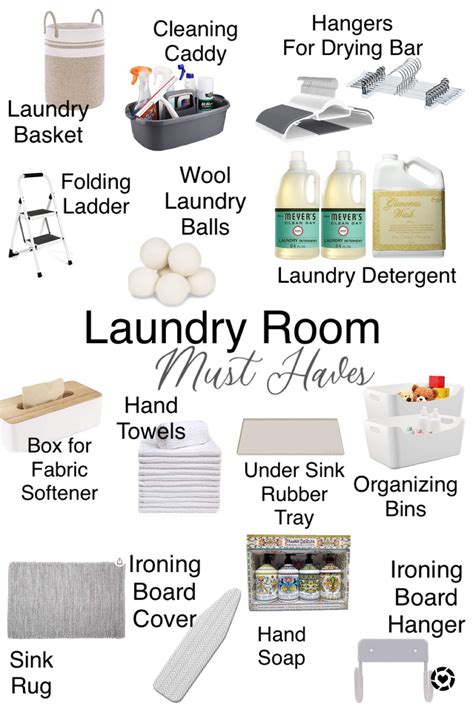 Laundry Room Must Haves - Organization and Cleaning Products