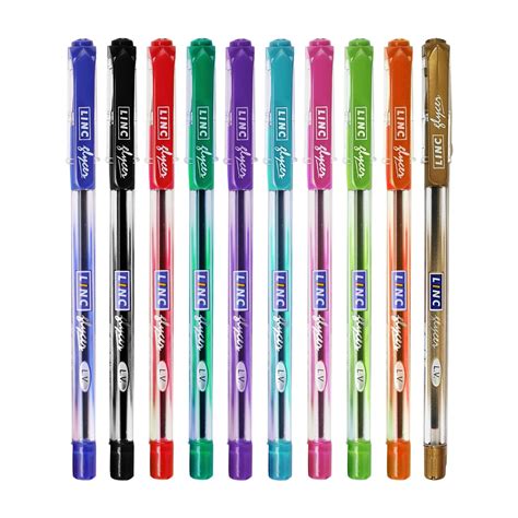 Linc 0.6mm Glycer Ball Pen | Multicolor Ink | Pack of 1 : Amazon.in ...