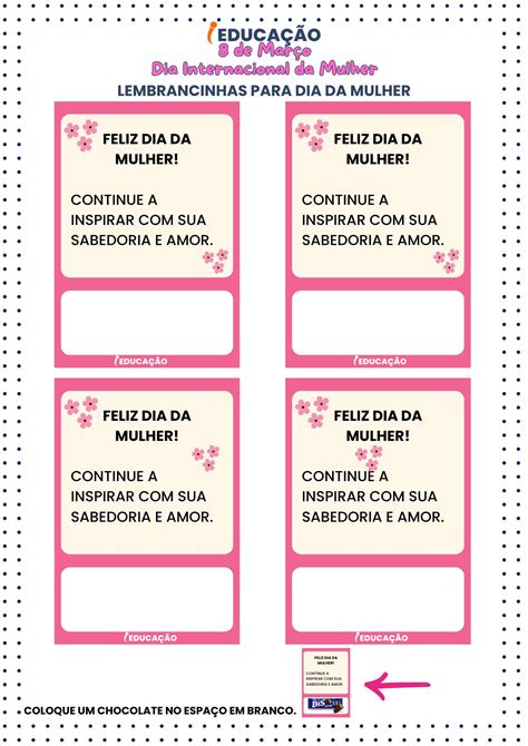 Lembrancinhas para o Dia das Mulheres