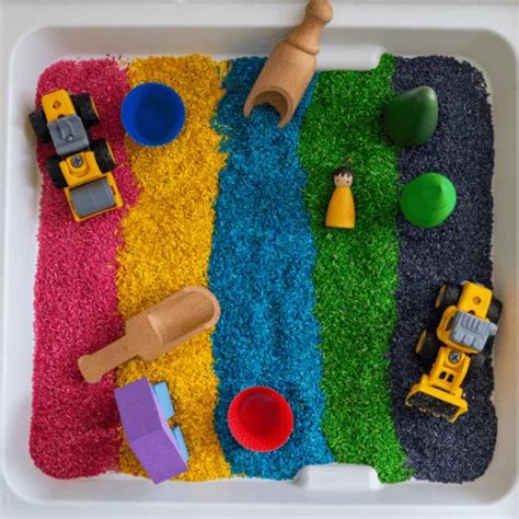 Buy Our 1 KG Colourful Rainbow Rice Grains Play Toy for Kids – Miniture