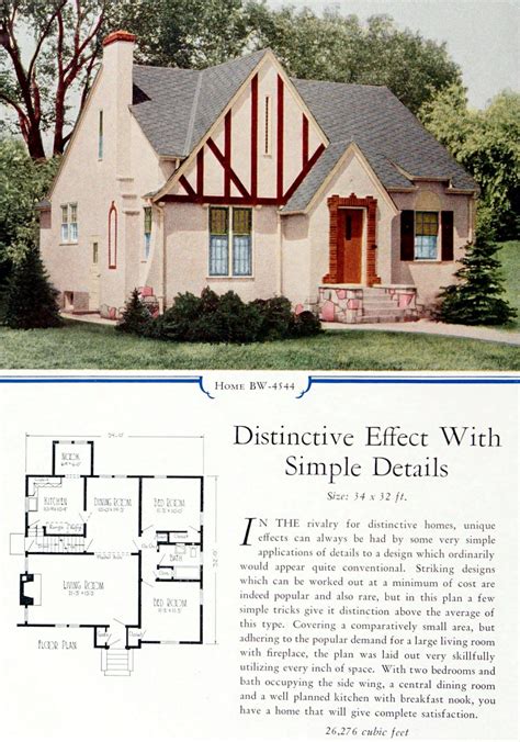 1930 Tudor Style Home Plans