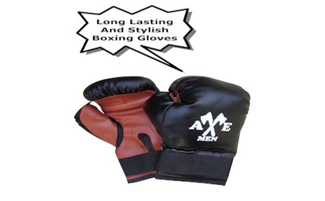 Buy Axe Men Synthetic Leather Strong Boxing Kit Set for Men and Adult 3 ...