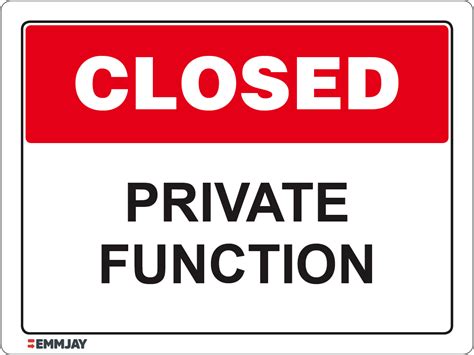 Image result for Please Note Private Function Sign