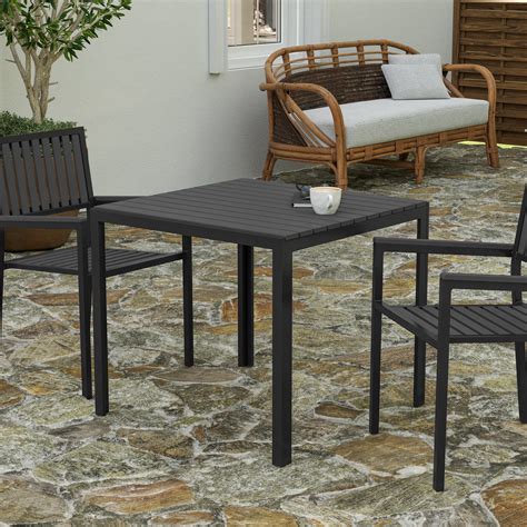 Flash Furniture Metal Indoor/Outdoor Square Table