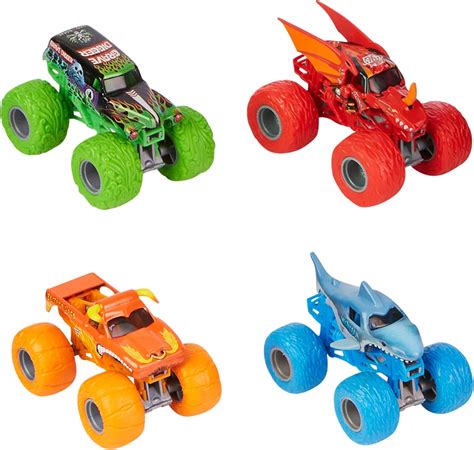 Buy Monster Jam, Tough Treads Set, Official El Toro Loco, Megalodon ...