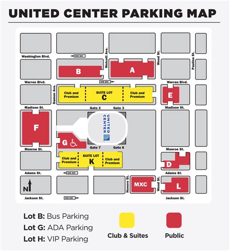 United Center Parking Lot Map