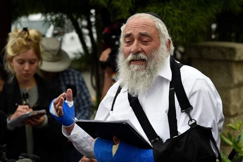 Rabbi says gun ‘miraculously jammed’ in California attack