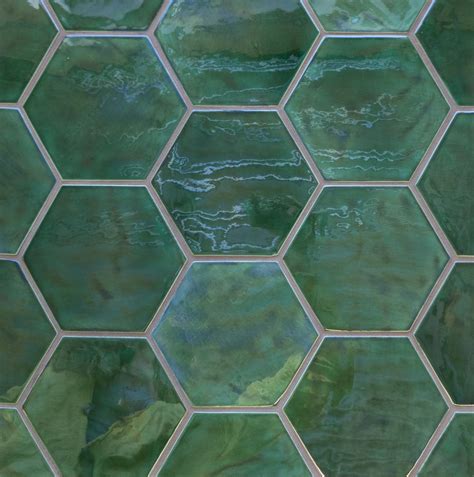 Glass Green Hexagon Floor Tiles at George Bousquet blog
