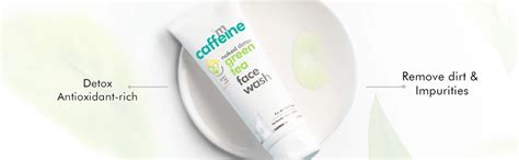 Mcaffeine Naked Detox Green Tea Face Wash 100 gm | Enriched With Green ...