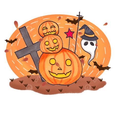 Hand Drawn Lantern PNG Picture, Halloween Cute Jack O Lantern Gif ...