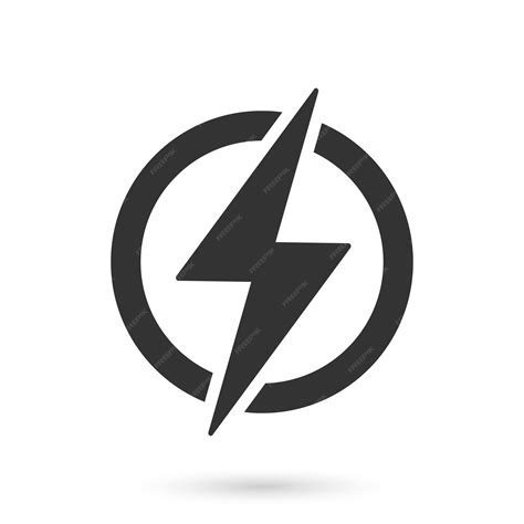 Premium Vector | Lightning power icon in flat style Energy symbol ...