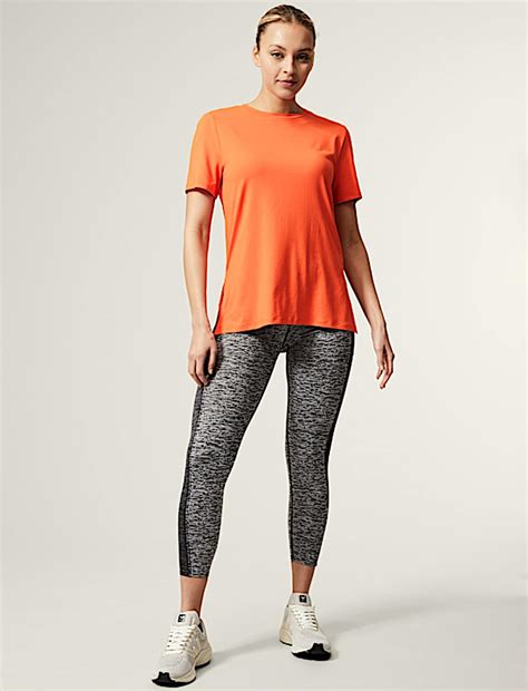 Buy Scoop Neck Mesh Back T-Shirt at Marks & Spencer