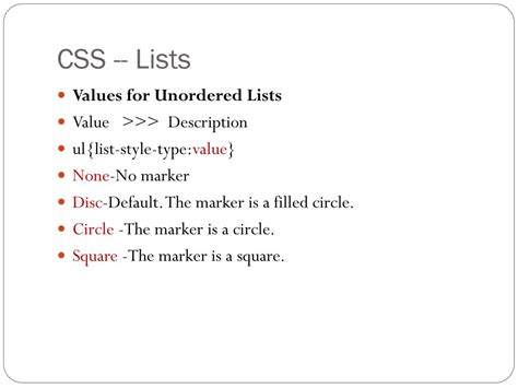 How to Use CSS Lists 的图像结果