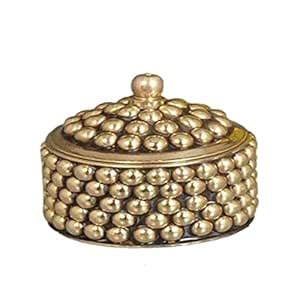Buy AYOSHRI® Brass Fancy Sindoor | Sindur Dani | Kumkum Puja | Pooja ...