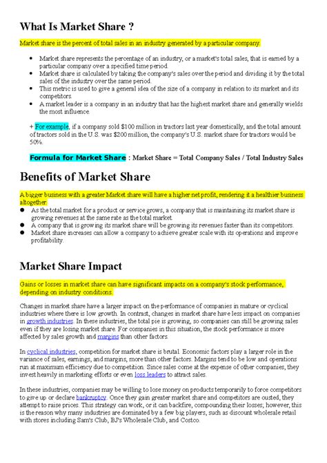 What Is Market Share In Marketing - Design Talk