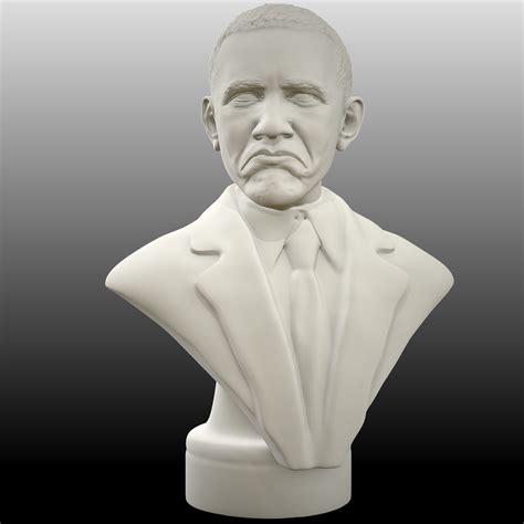 Obama not bad meme sculpt 3D model 3D printable | CGTrader