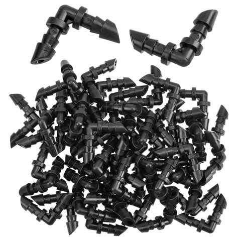 PAGOW 1/4-Inch Barbed Elbows for Drip Irrigation Tubing, 50 Packs 90 ...