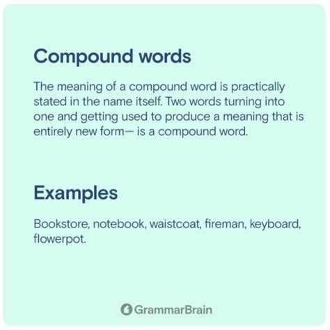 Image result for Compound Word Examples