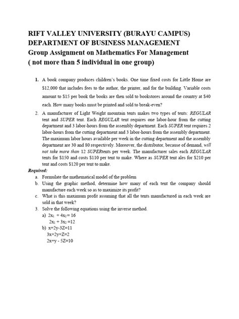 Image result for Maths for Management Lecture Notes