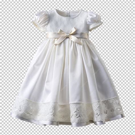 An elegant white dress for a babys baptism png | Premium AI-generated PSD